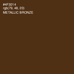 #4F3014 - Metallic Bronze Color Image